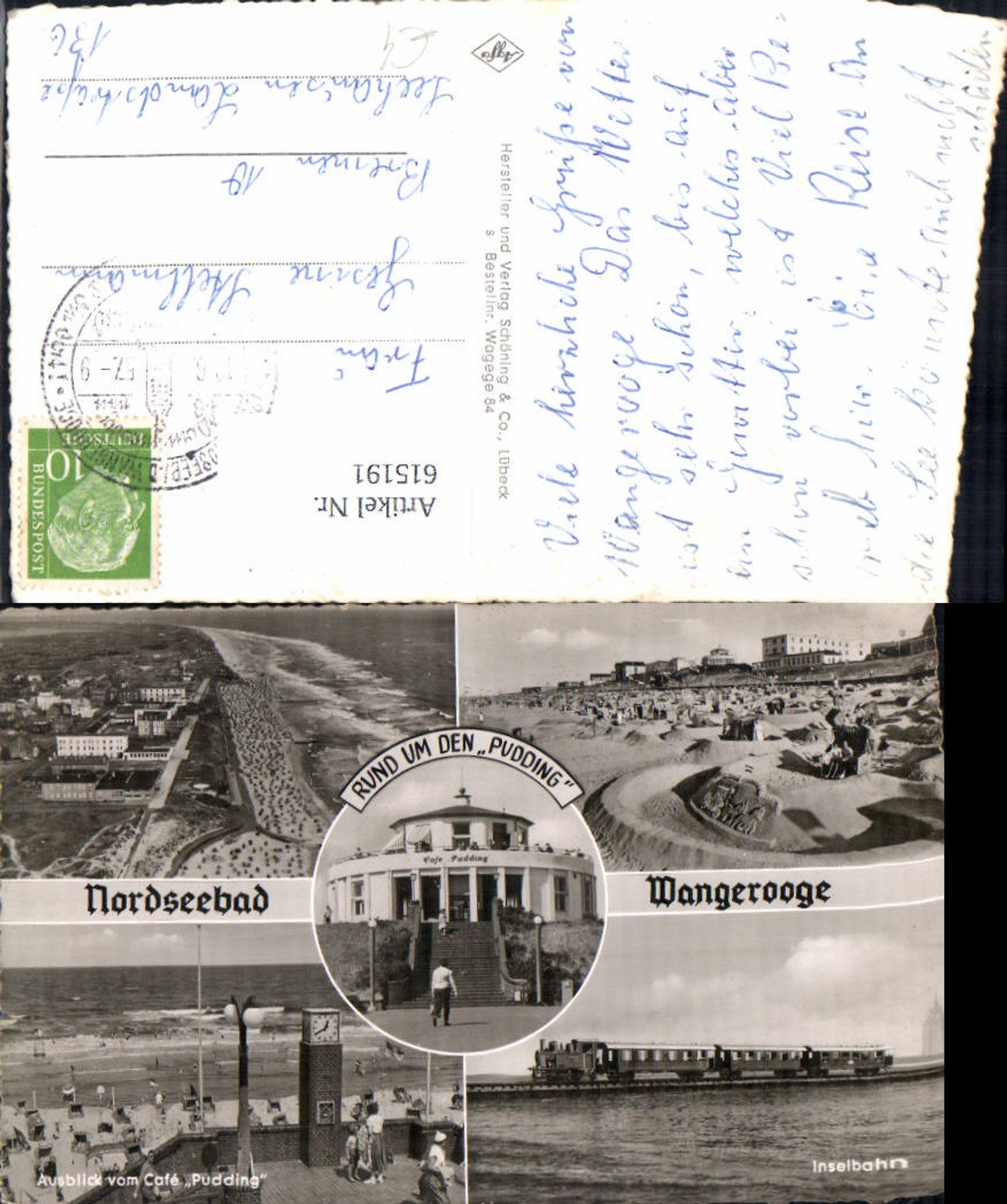 615191,Mehrbild Ak Nordseebad Wangerooge Inselbahn Strand Strandleben