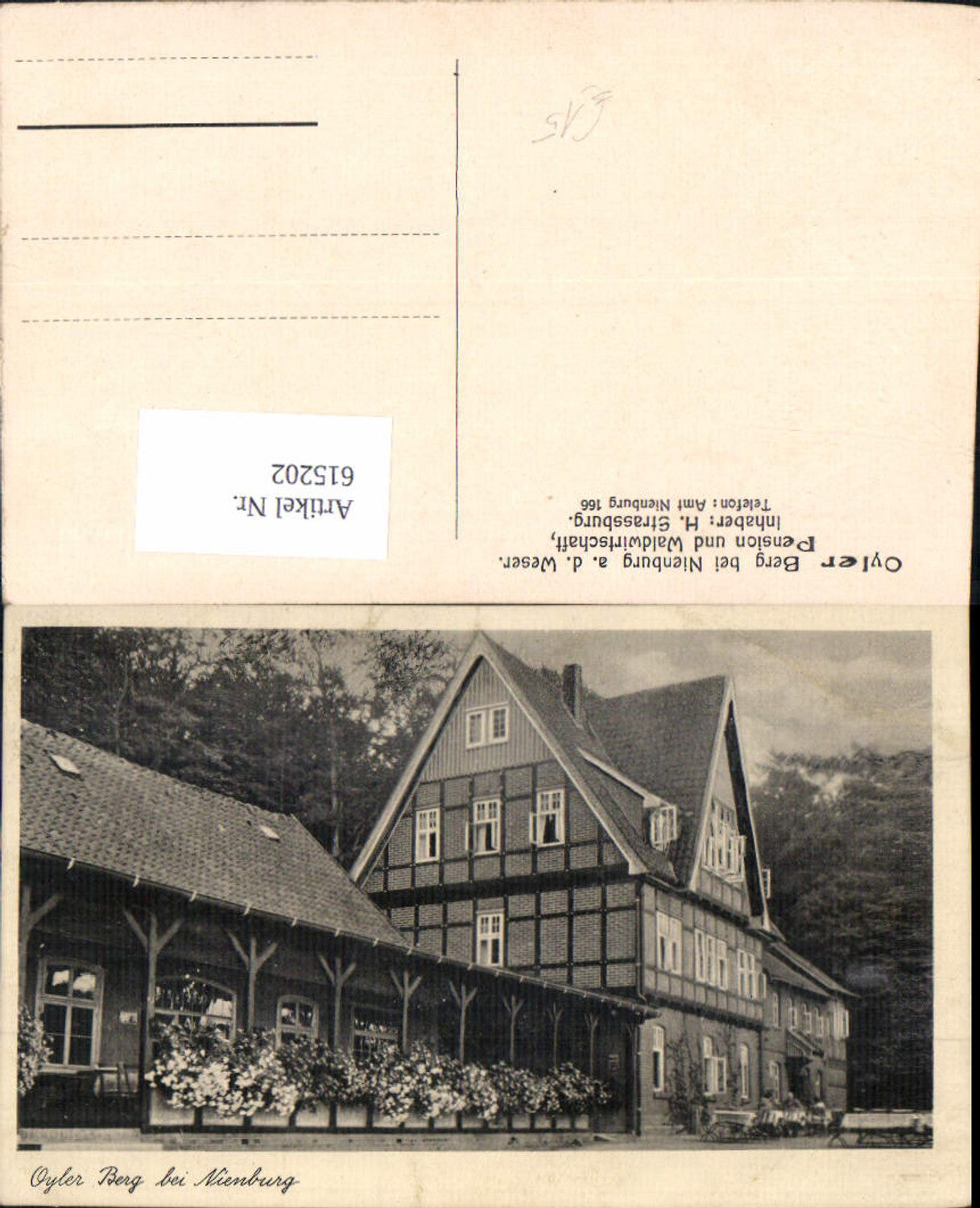 615202,Oyler Berg b. Nienburg a. d. Weser Pension u. Waldwirtschaft