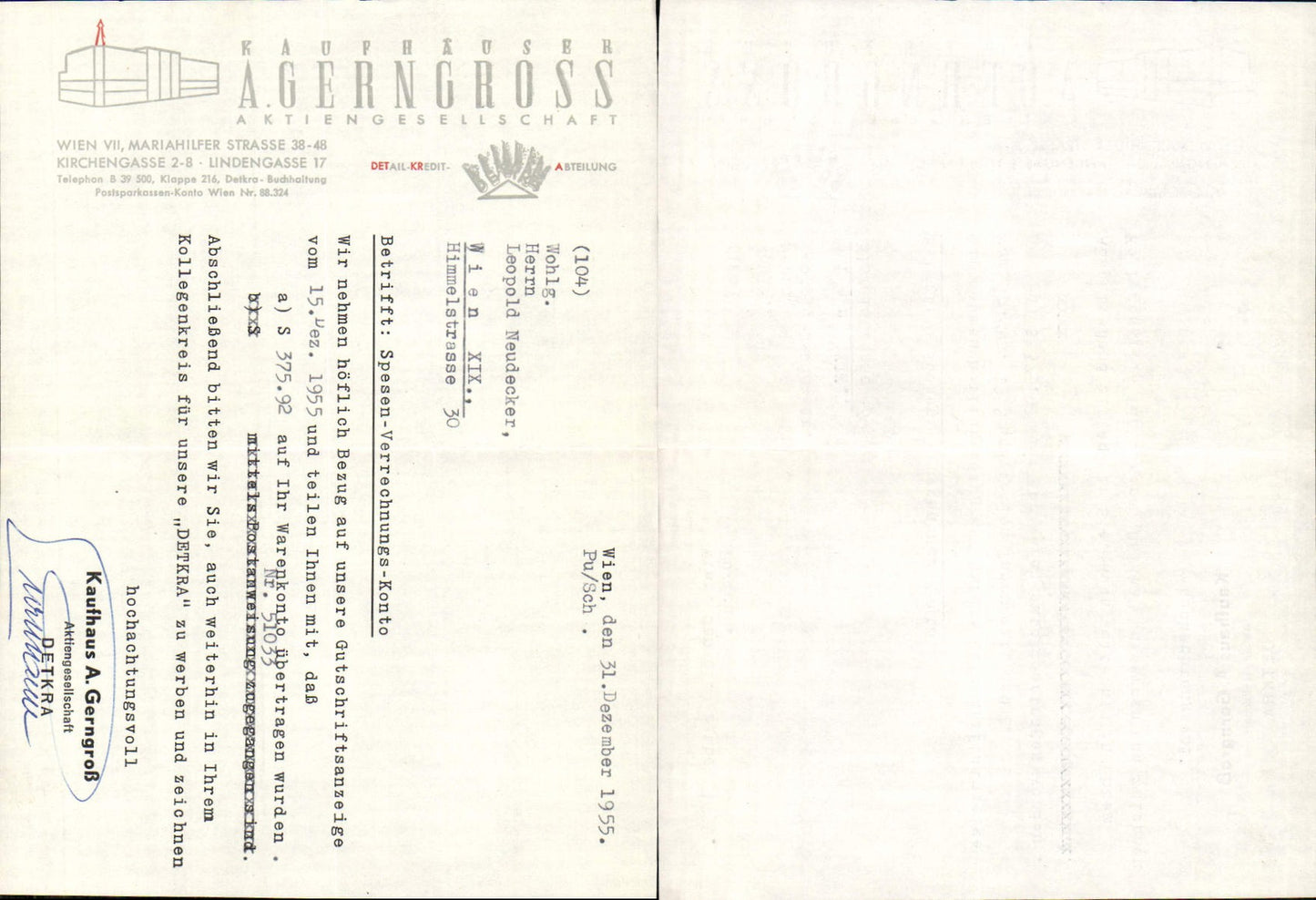 Alte Ansichtskarte – Old Postcard