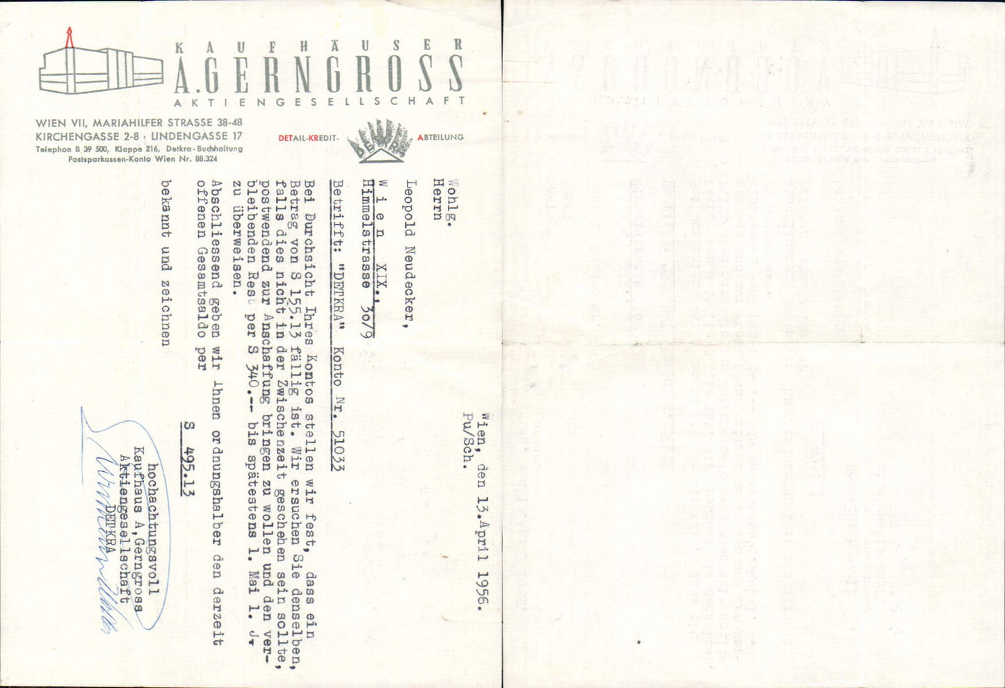 Alte Ansichtskarte – Old Postcard