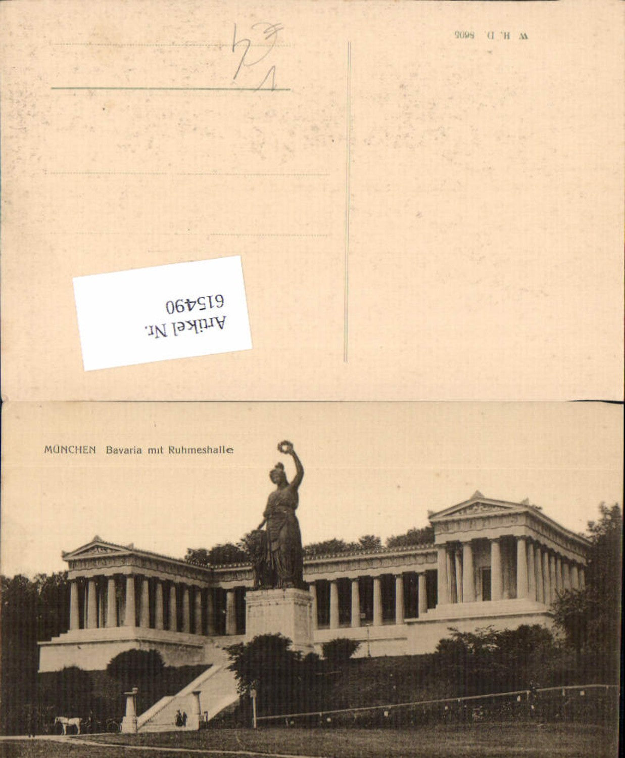 615490,München Bavaria Ruhmeshalle pub W.H.D. 8605