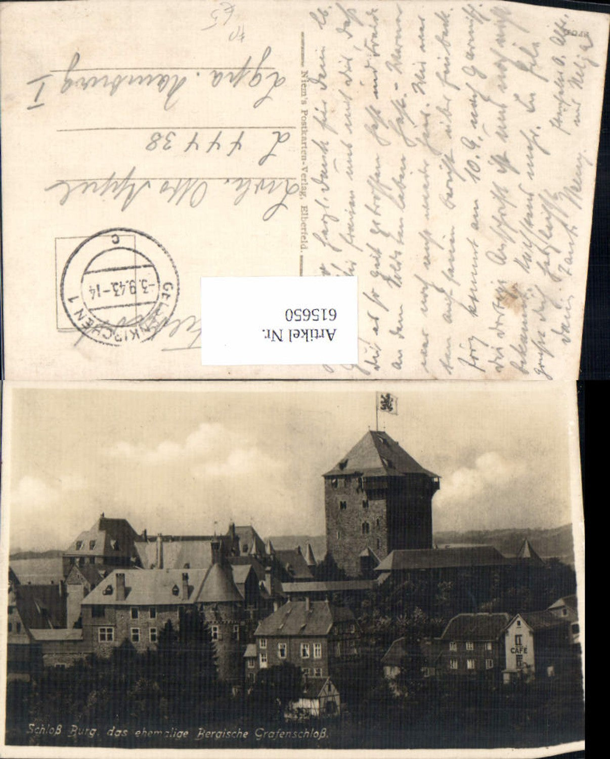 615650,Foto Ak Solingen Schloss Burg Feldpost Nr. 44438