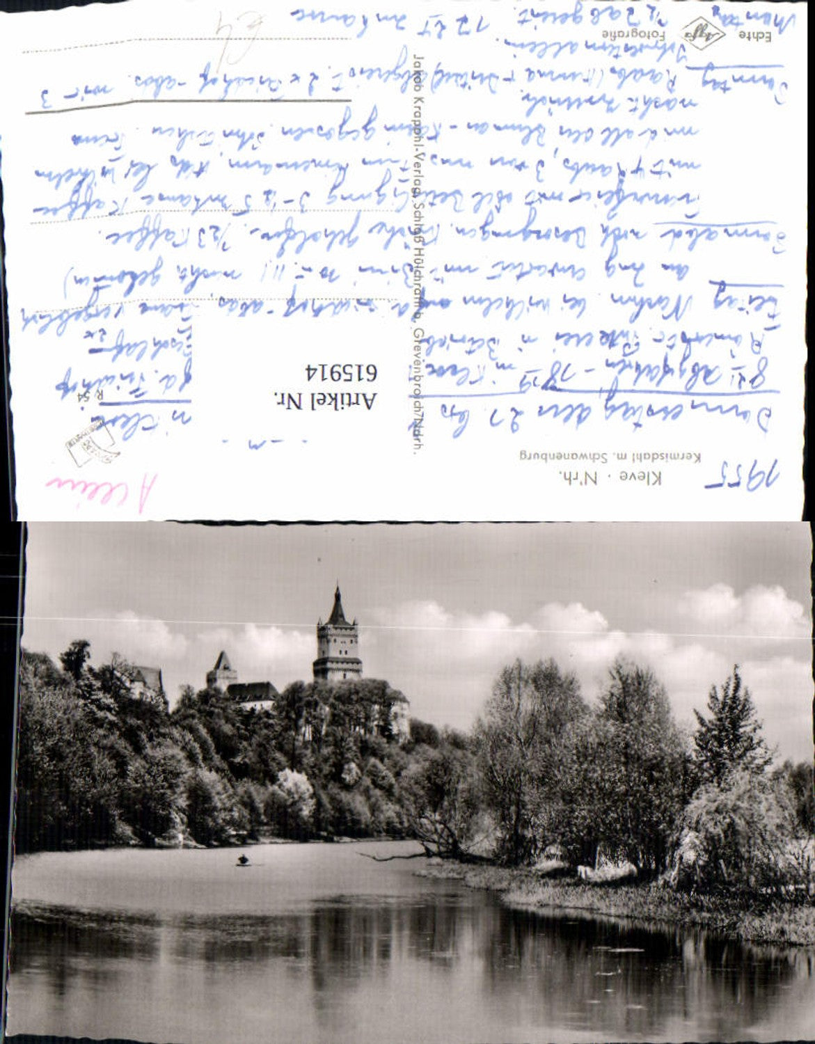 615914,Foto Ak Kleve Kermisdahl m. Schwanenburg