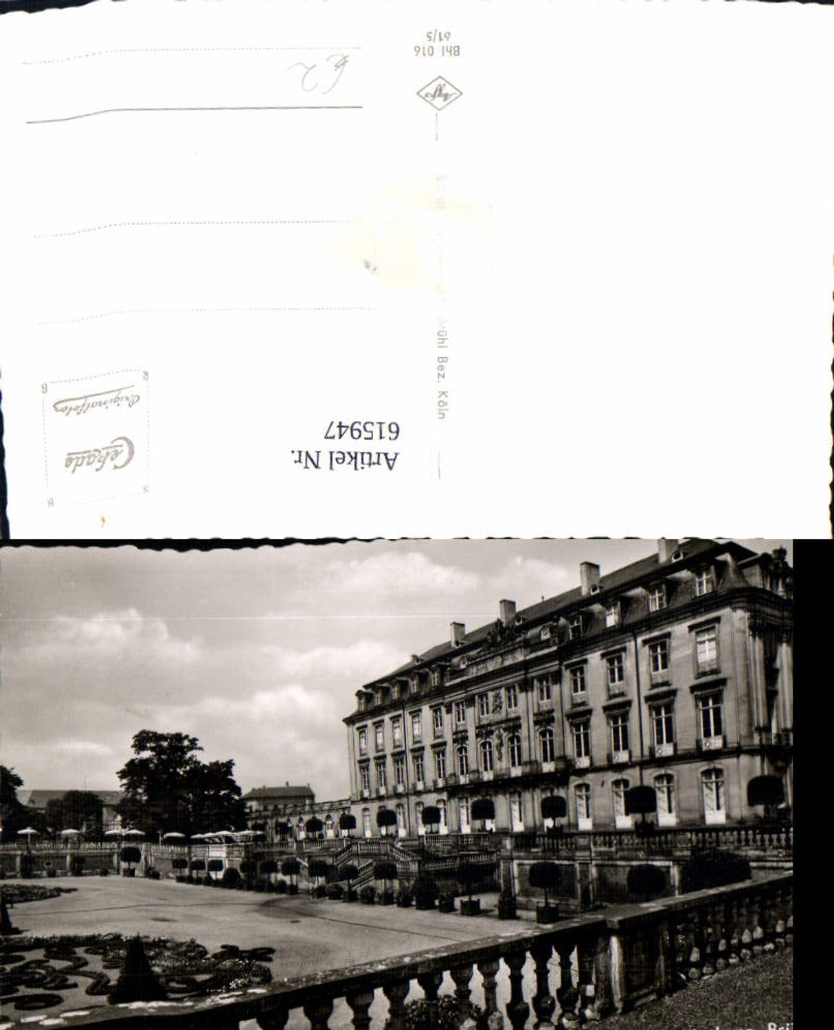 615947,Foto Ak Schloss Augustusburg Brühl