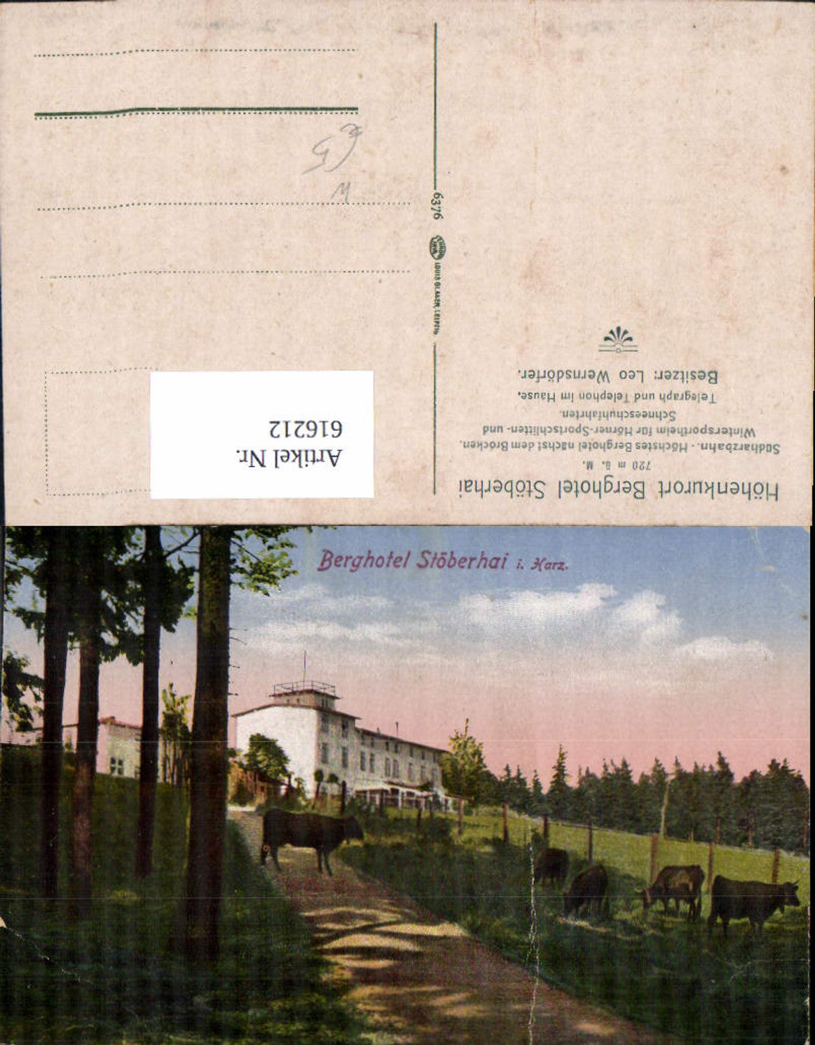 616212,Berghotel Stöberhai i. Harz b. Wieda Walkenried