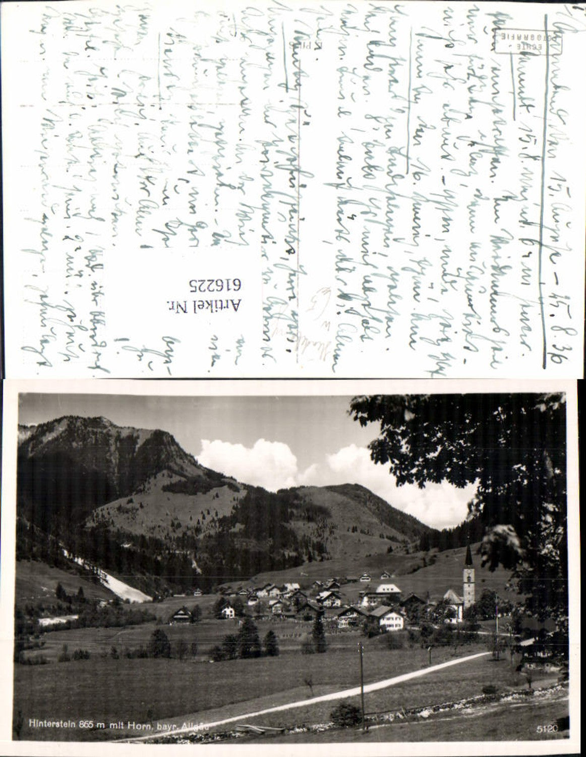 616225, Hinterstein Bad Hindelang m. Horn Allgäu