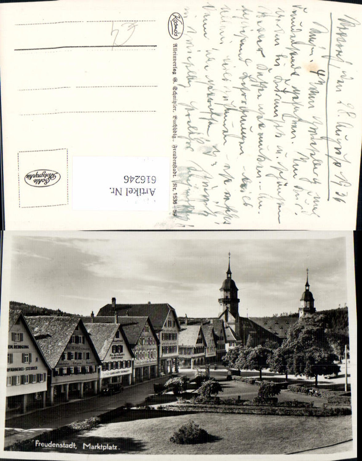 616246,Foto Ak Freudenstadt Marktplatz