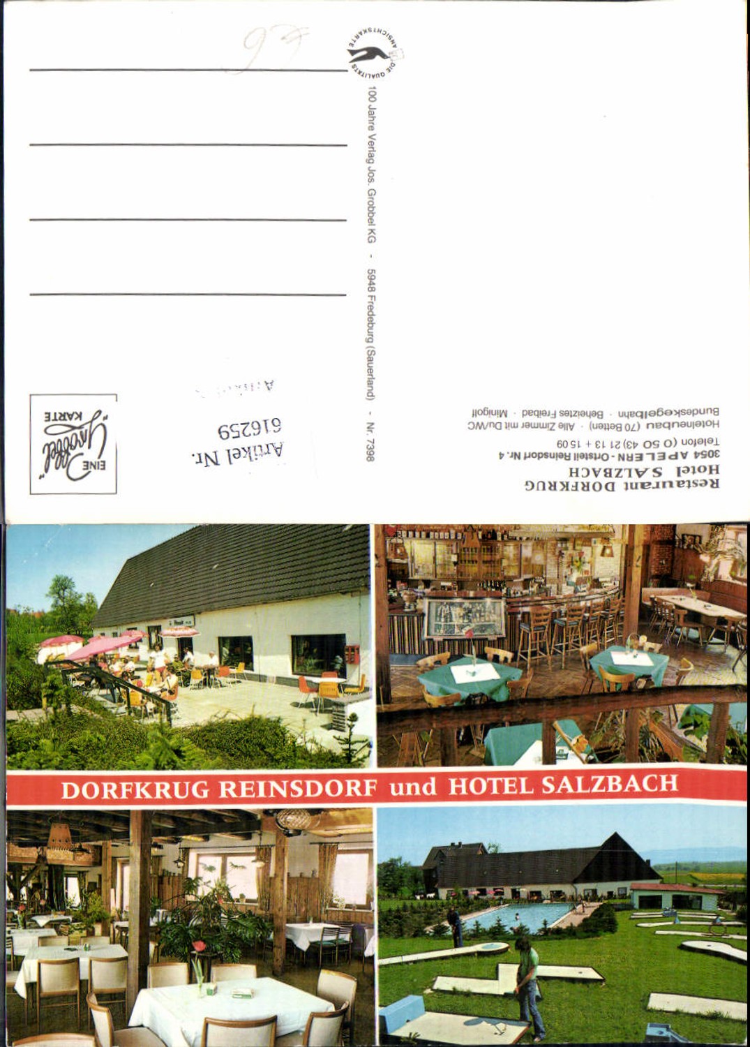 616259,Mehrbild Ak Apelern Reinsdorf Restaurant Dorfkrug Hotel Salzach