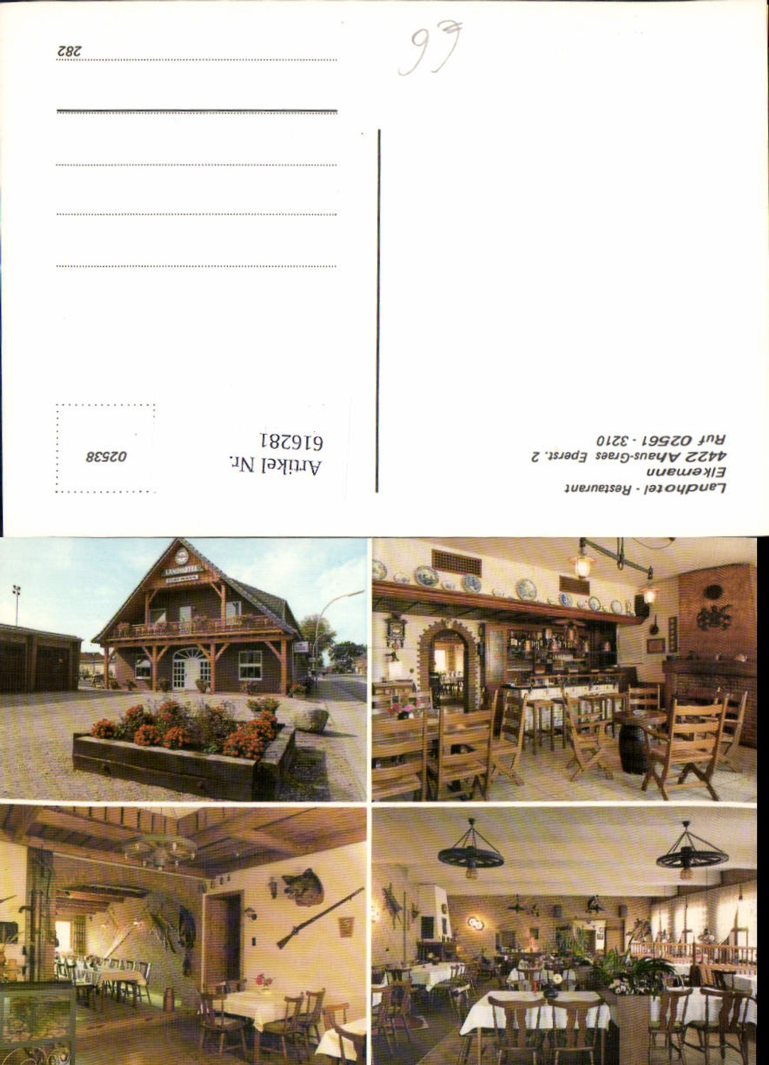 616281,Mehrbild Ak Ahaus Graes Landhotel Elkemann