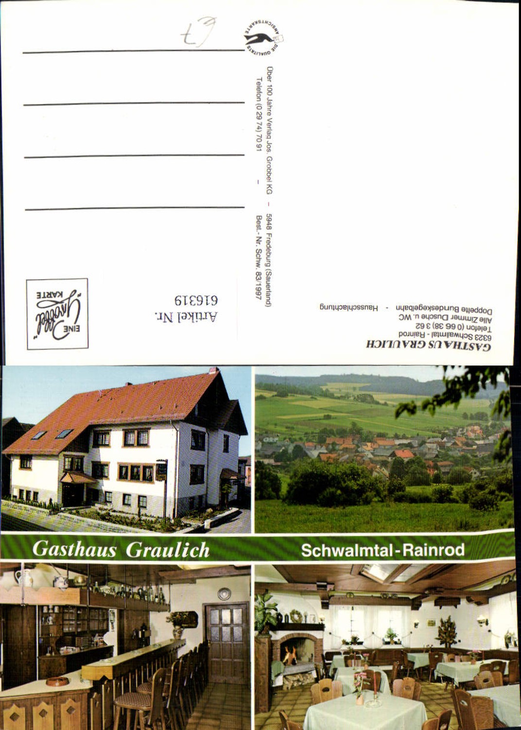 616319,Mehrbild Ak Schwalmtal Rainrod Gasthaus Graulich