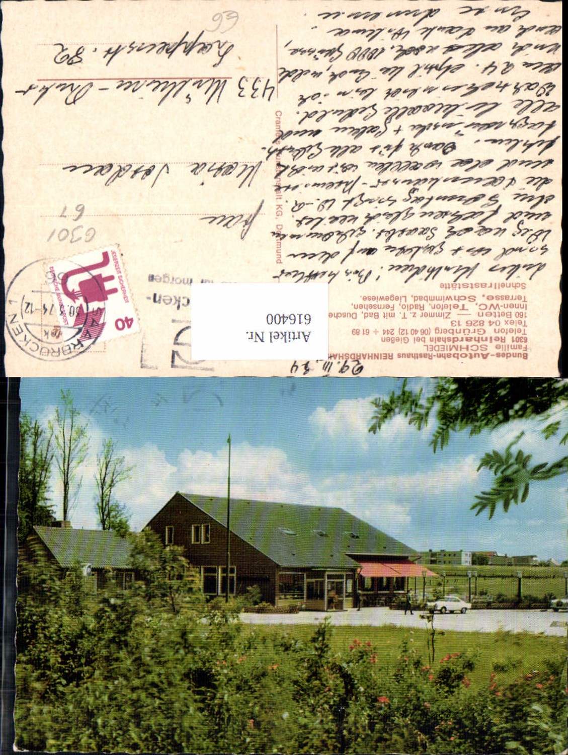 616400,Grünberg Hessen Reinhardshain b. Gießen Rasthaus Reinhardshain