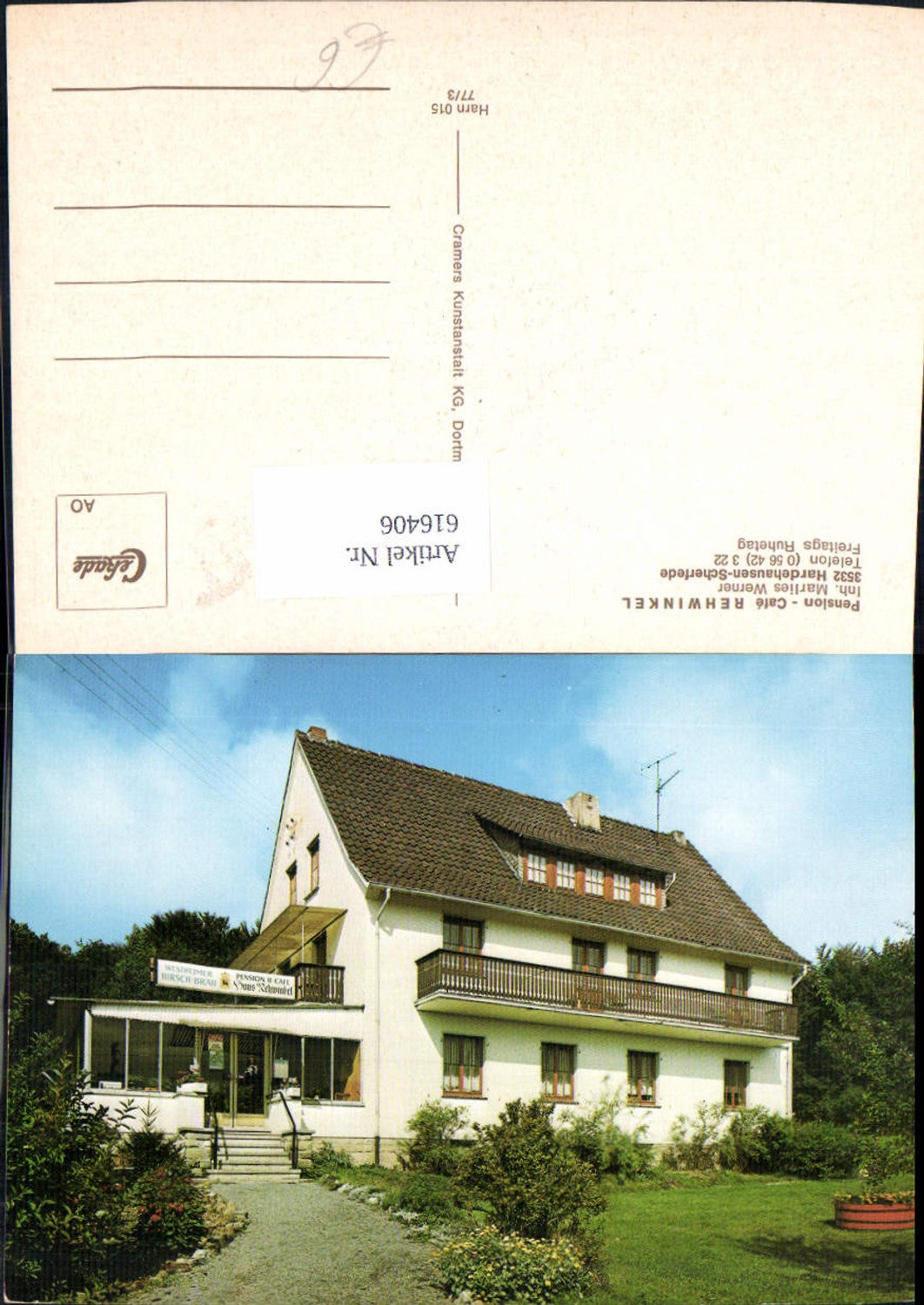 616406,Warburg Hardehausen Scherfede Pension Cafe Rehwinkel