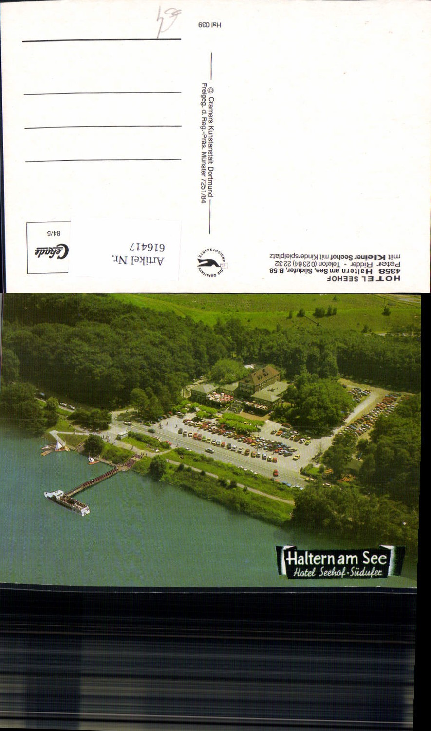 616417,Luftbild Haltern a. See Hotel Seehof