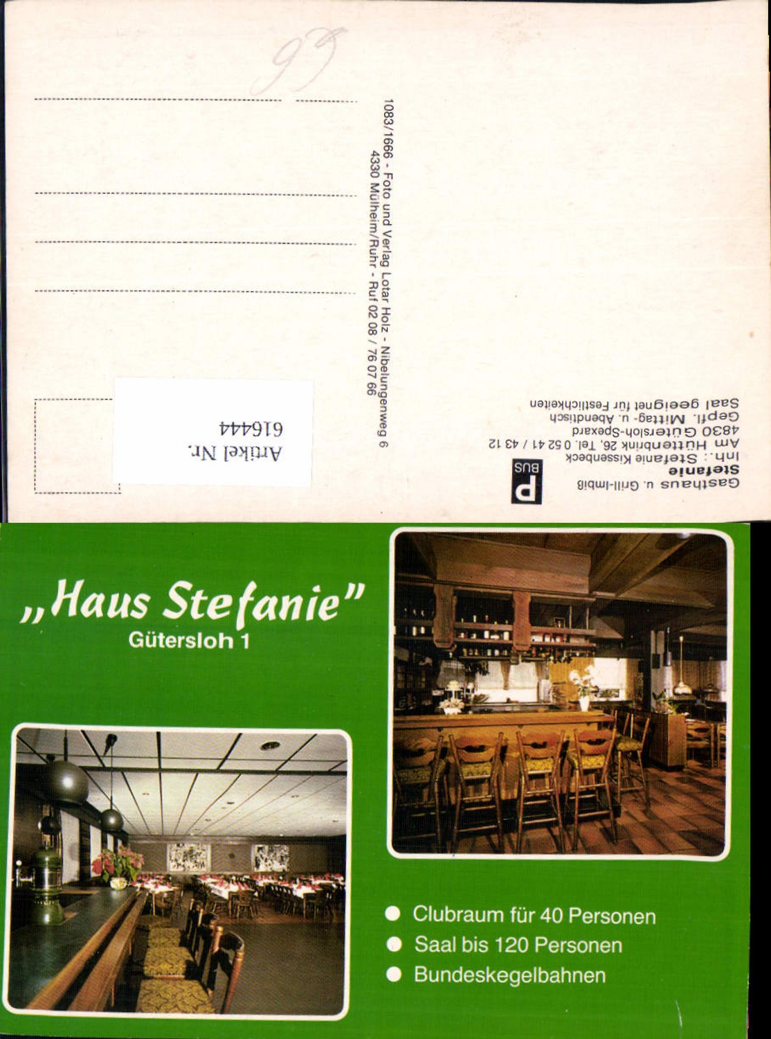 616444,Mehrbild Ak Gütersloh Spexard Gasthaus Haus Stefanie