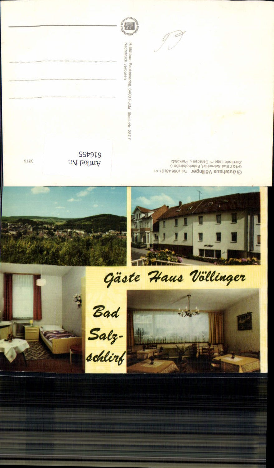 616455,Mehrbild Ak Bad Salzschlirf Gästehaus Völlinger