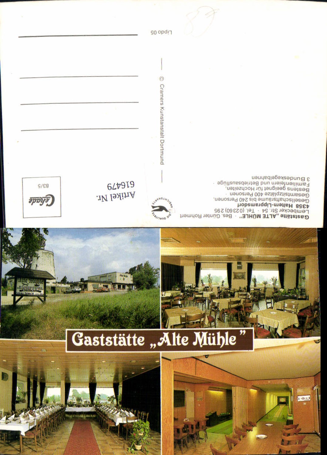616479,Mehrbild Ak Haltern am See Lippramsdorf Gaststätte Alte Mühle