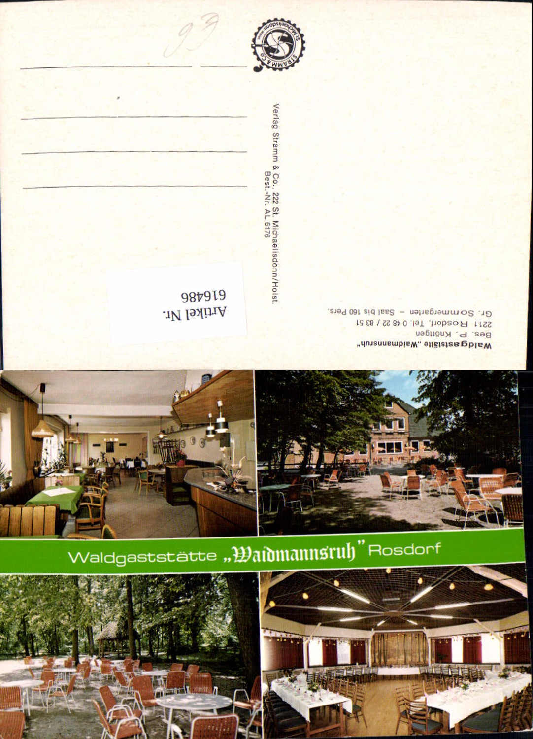 616486,Mehrbild Ak Rosdorf Waldgaststätte Waidmannsruh