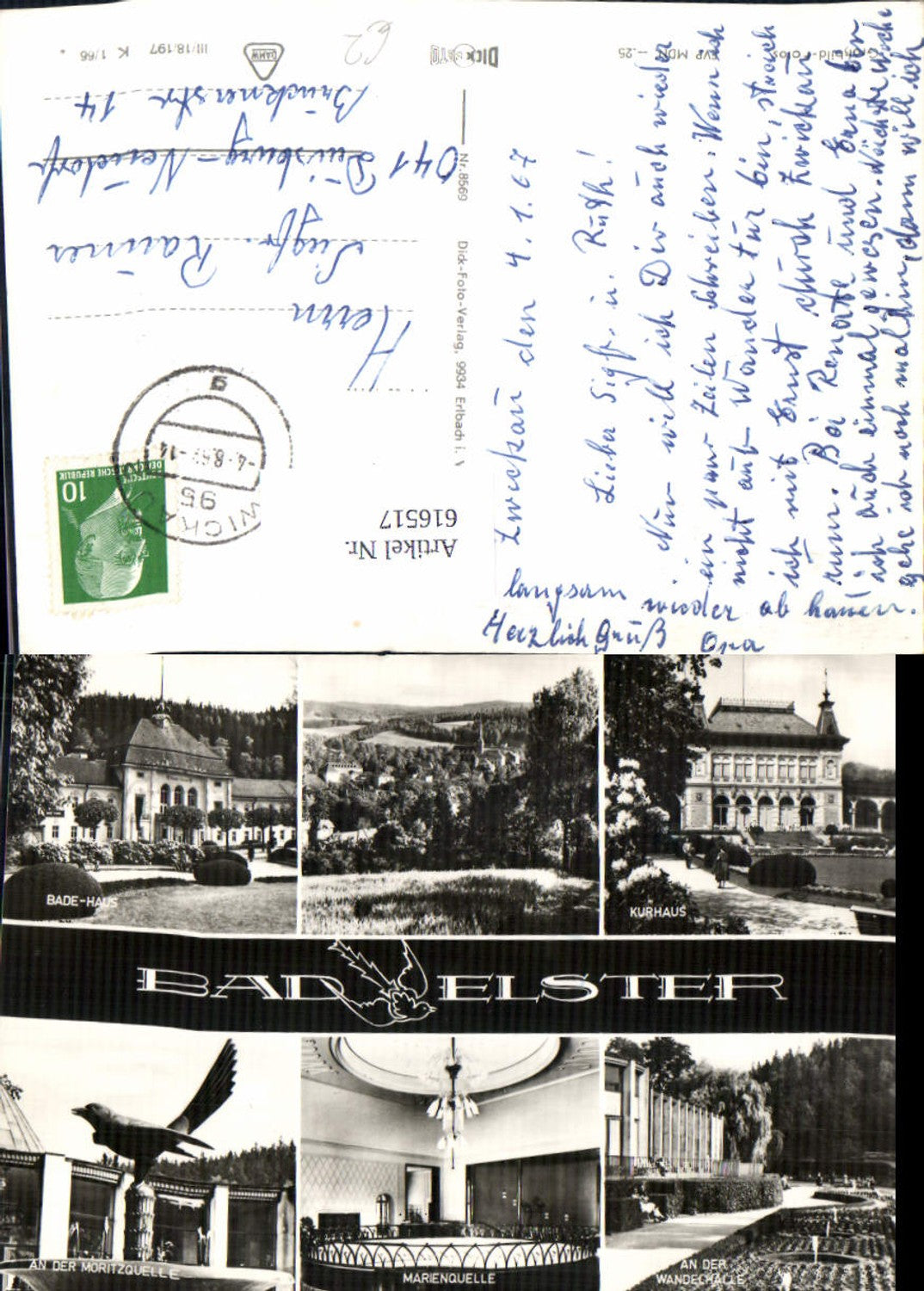 616517,Mehrbild Ak Bad Elster Kurhaus Marienquelle An der Wandelhalle