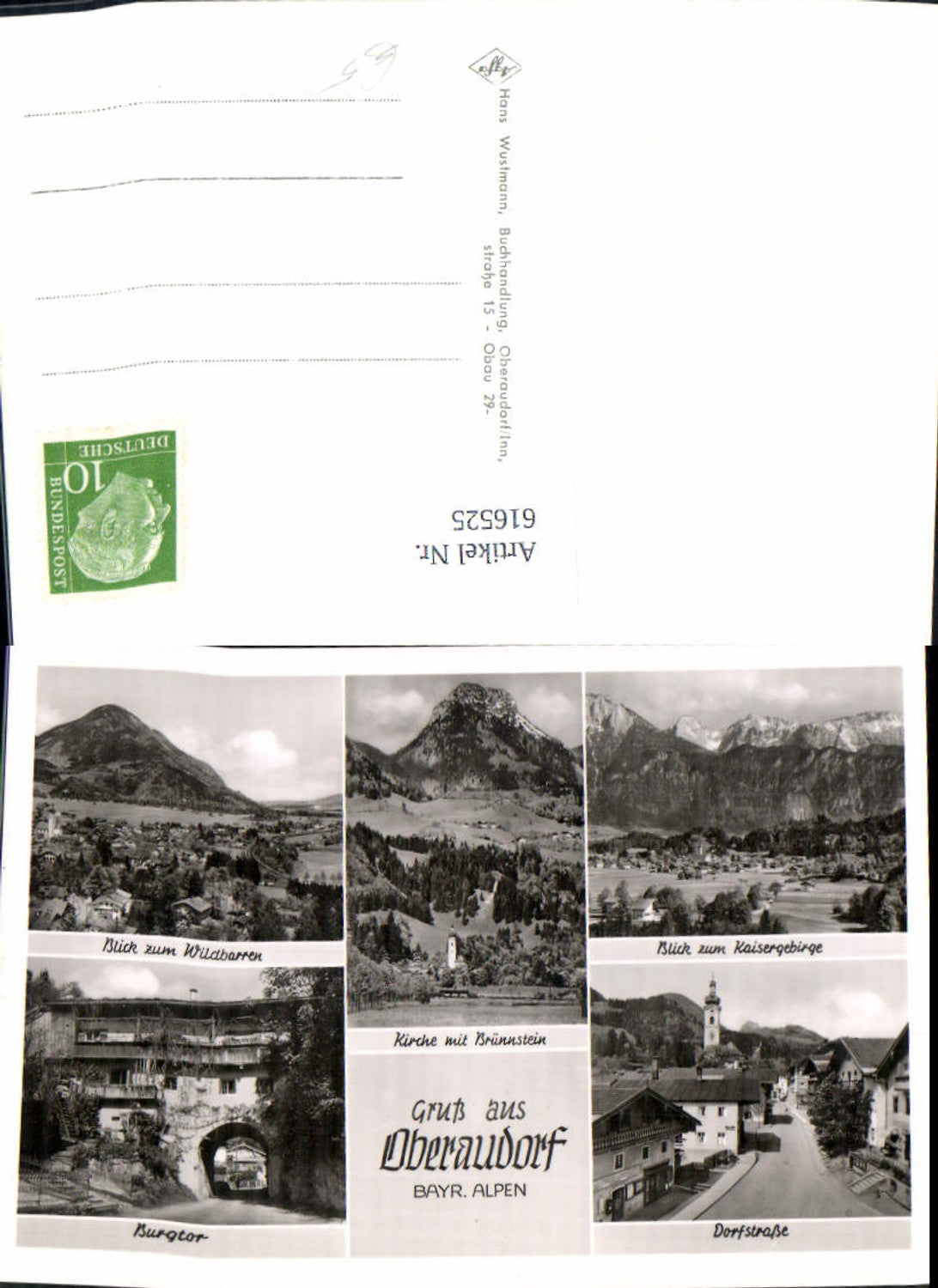 616525,Mehrbild Ak Oberaudorf Burgtor Dorfstraße