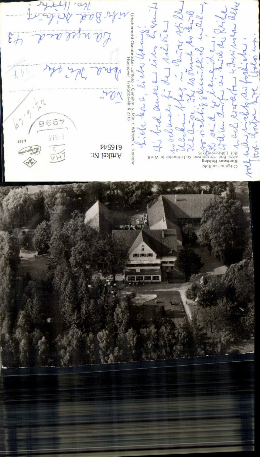 616544,Luftbild Bad Holzhausen Kurhaus Holsing