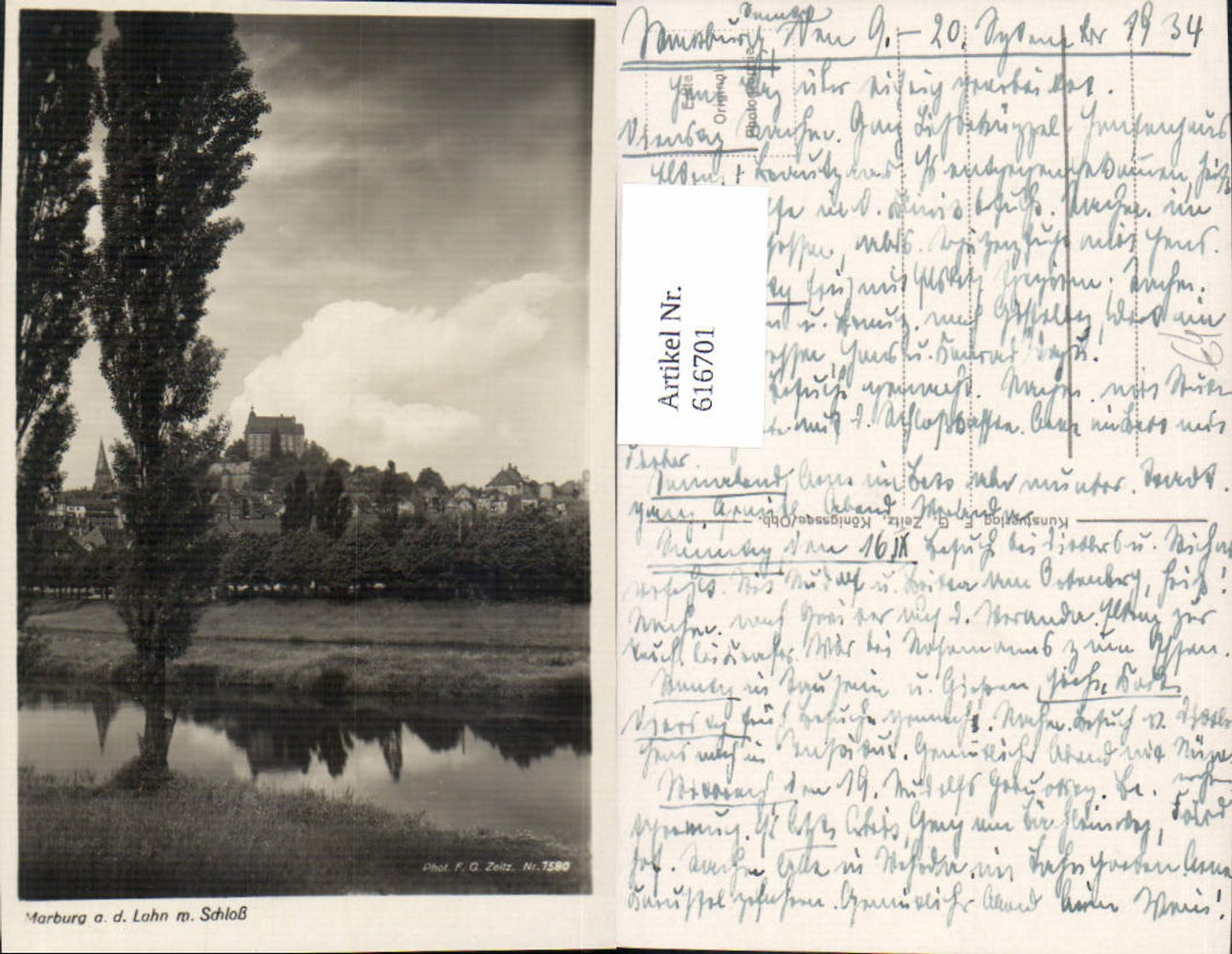 616701,Foto Ak Marburg a. d. Lahn Schloss
