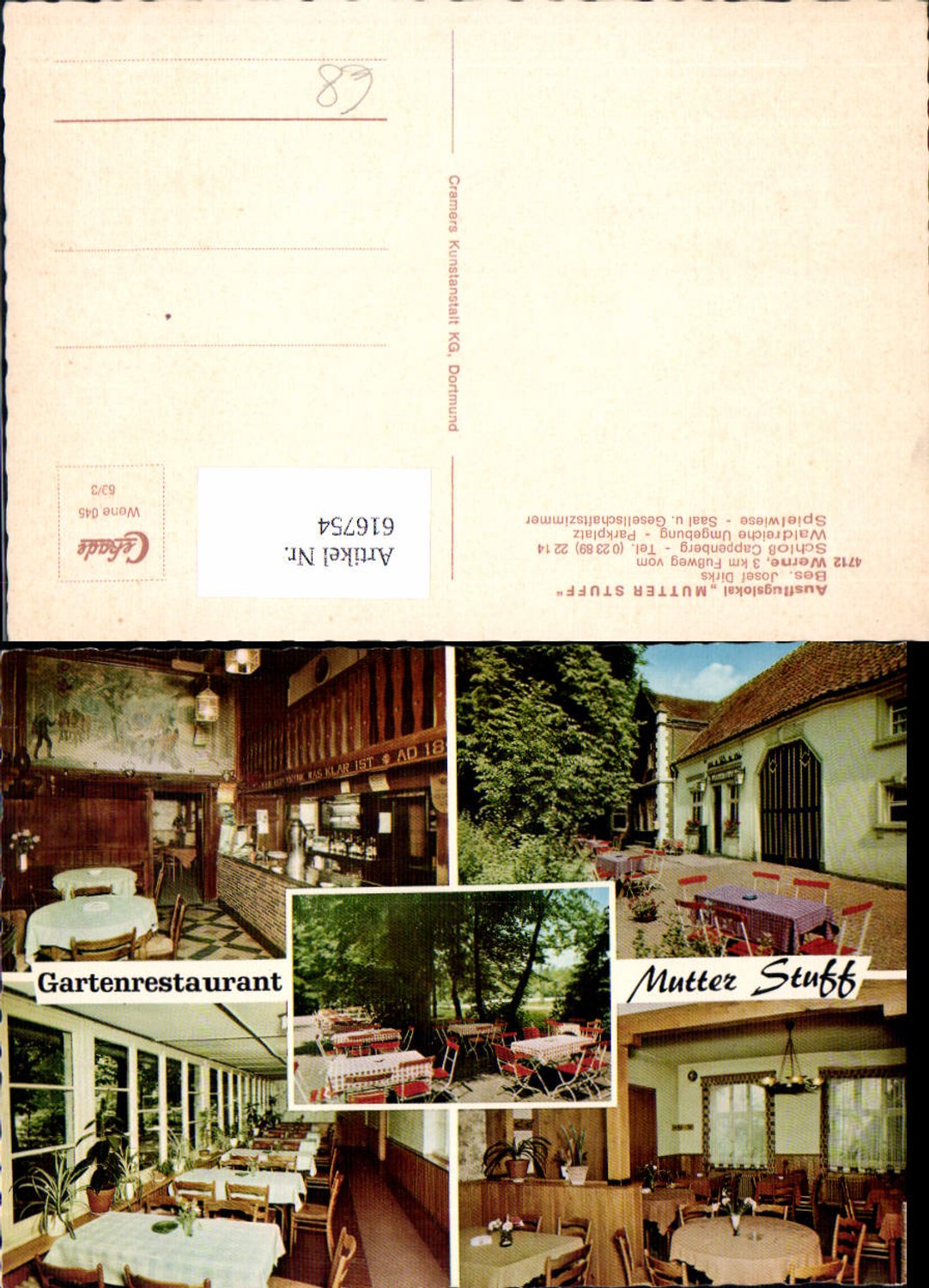 616754,Mehrbild Ak Werne Ausflugslokal Mutter Stuff