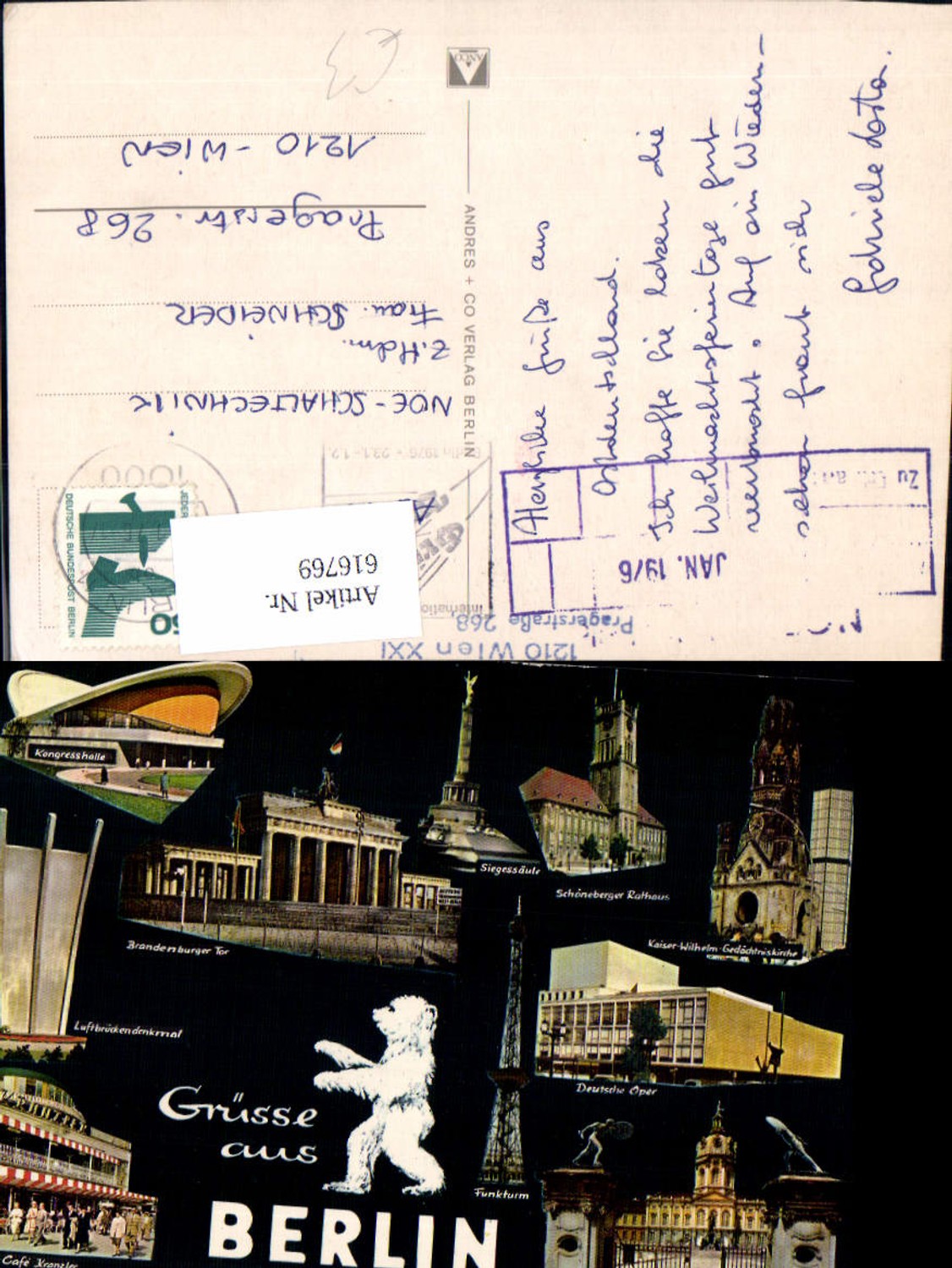 616769,Mehrbild Ak Berlin Brandenburger Tor Cafe Kranzler Siegessäule Berliner Bär