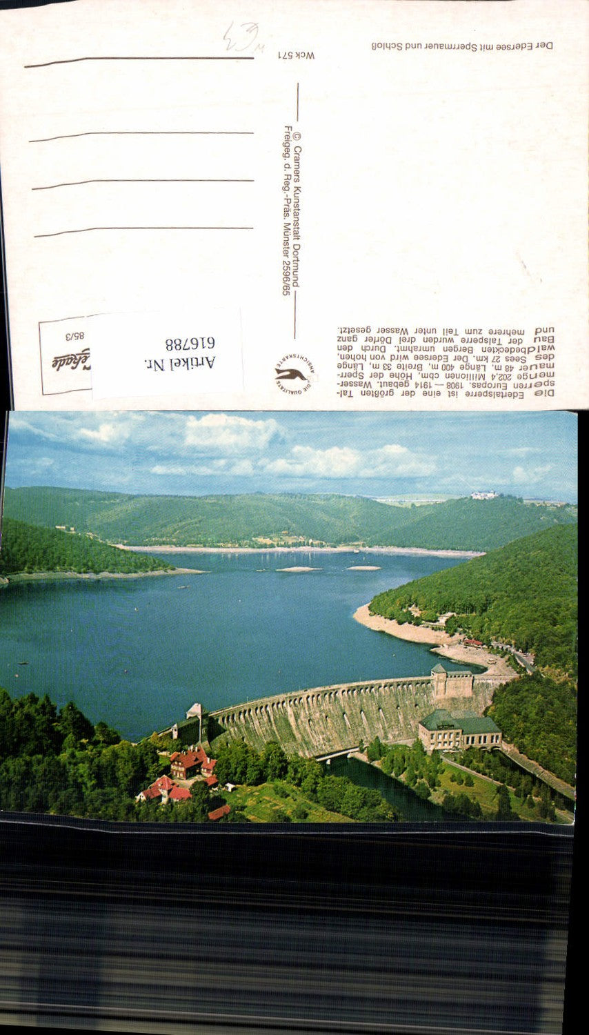 616788,Edertalsperre Talsperre Edersee Stadt Waldeck