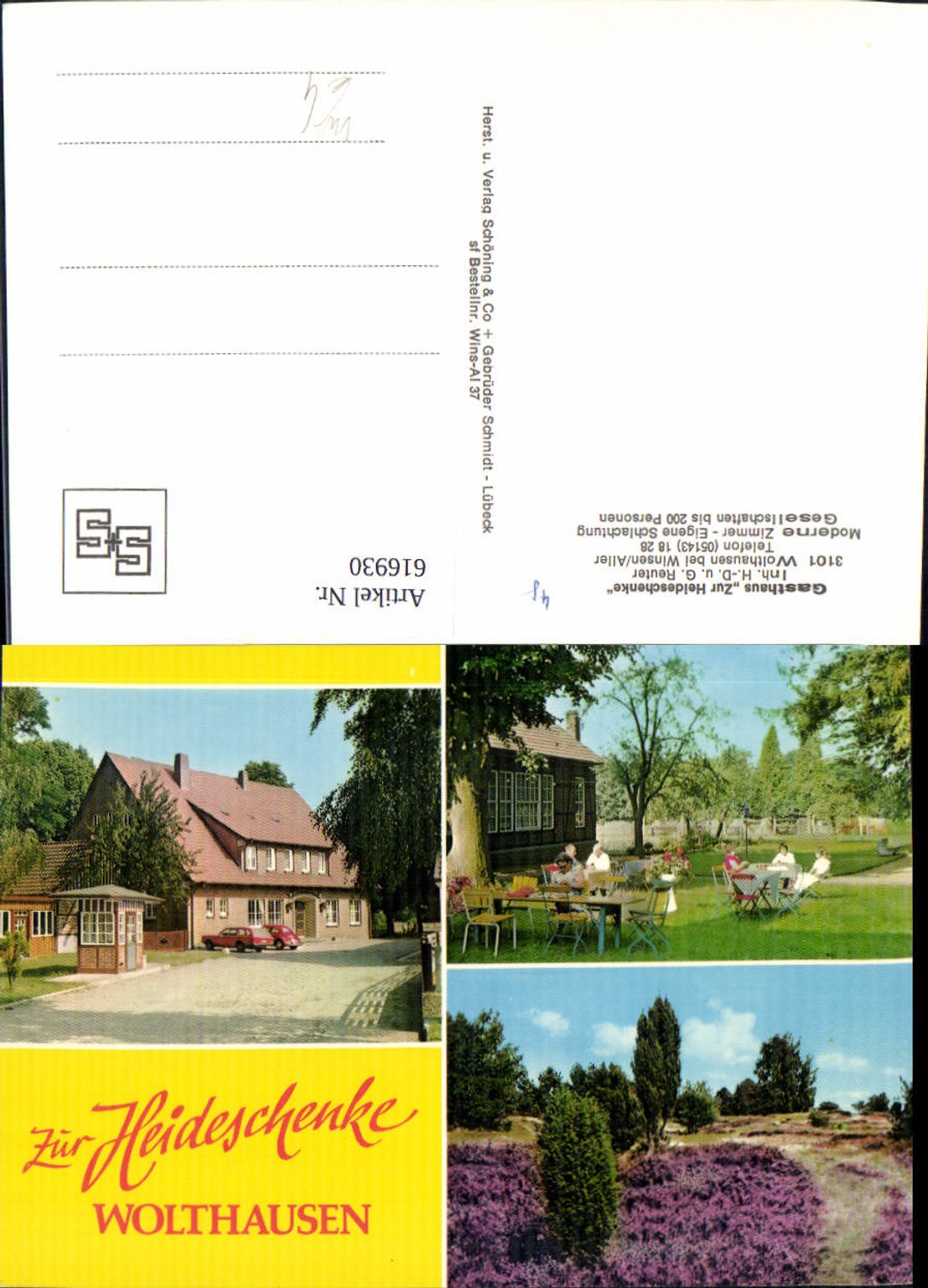 616930, Multi-image postcard Wolthausen near Winsen Aller Gasthaus Zur Heideschenke