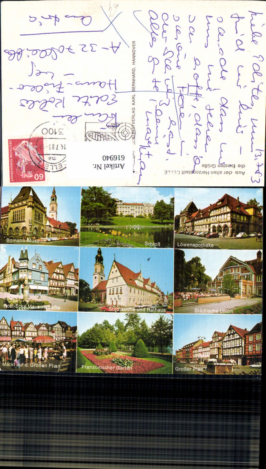 616940,Mehrbild Ak Celle Bomann-Museum Schloss Stadtkirche Rathaus