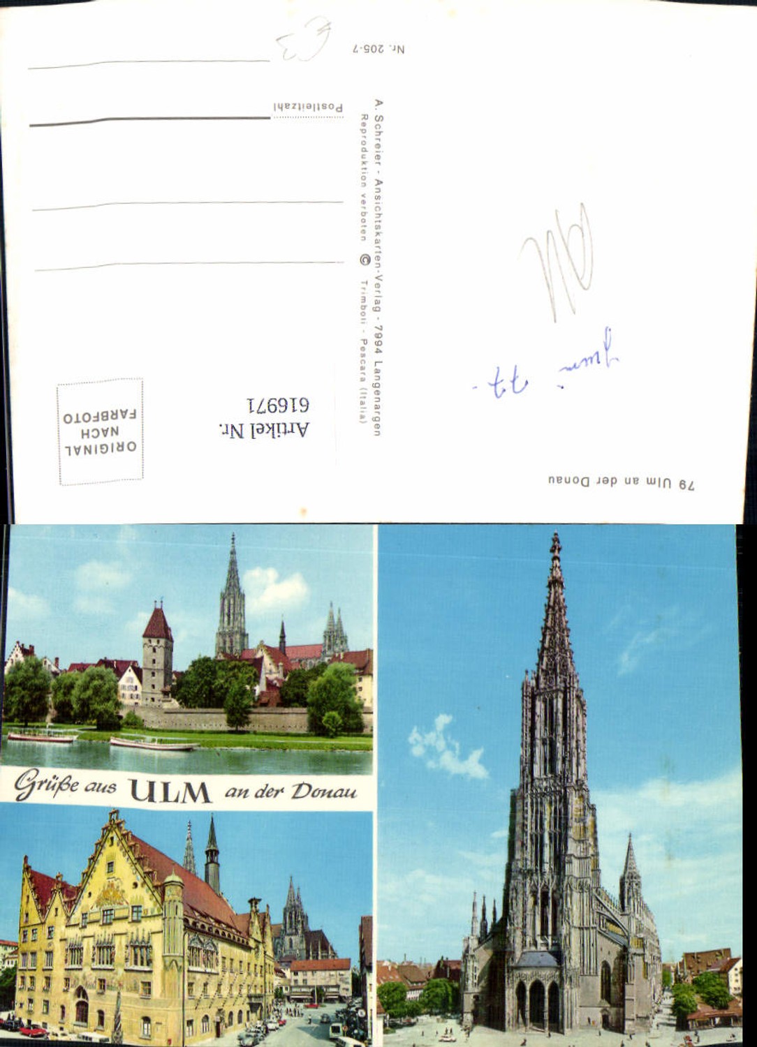 616971,Mehrbild Ak Ulm a. d. Donau Dom
