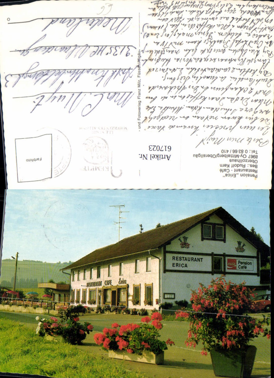 617023,Oy-Mittelberg Oberallgäu Pension Erika
