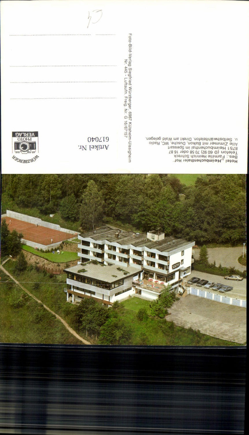 617040,Heimbuchenthal i. Spessart Hotel Heimbuchenthaler Hof Tennis