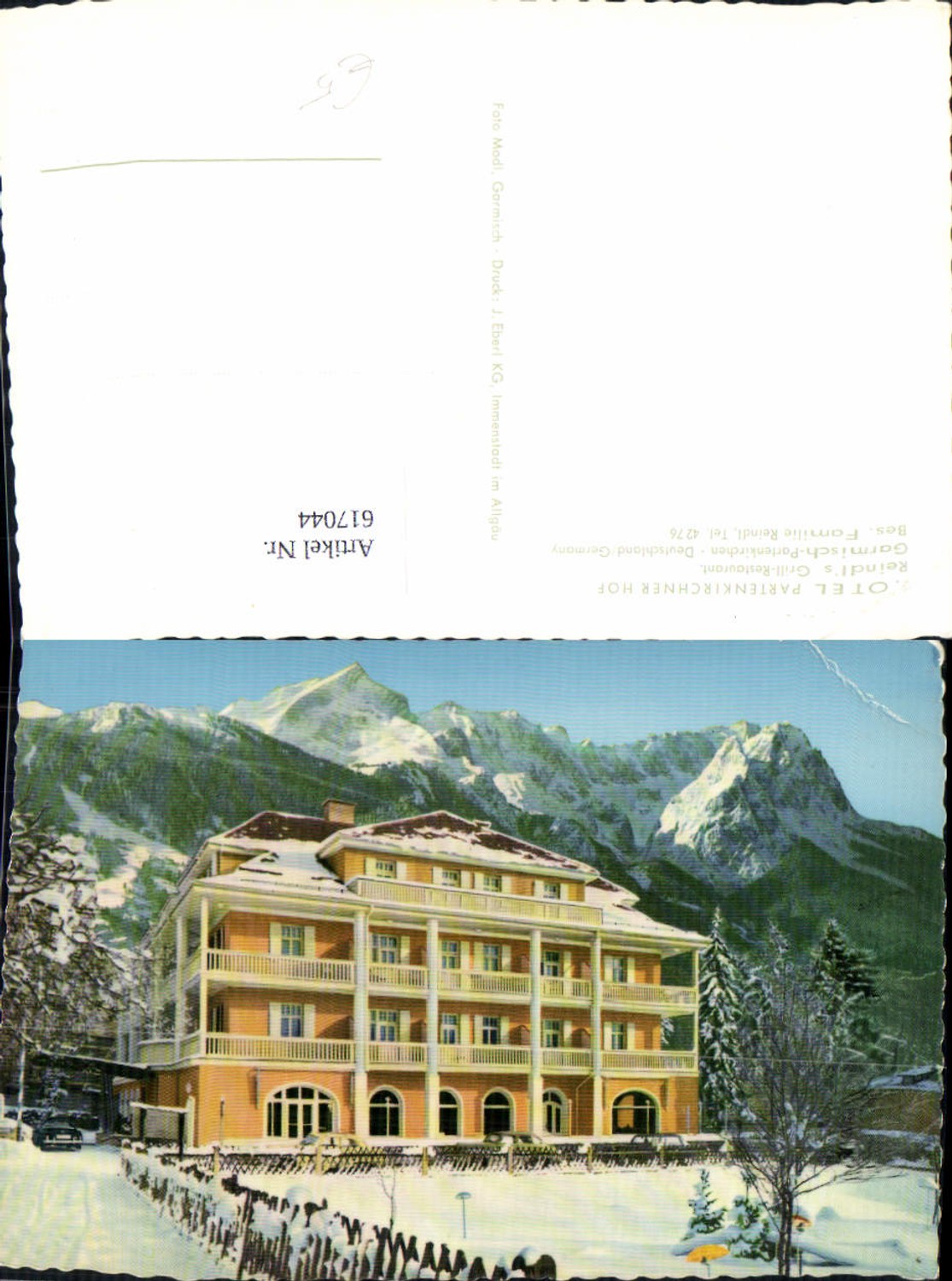 617044,Garmisch-Partenkirchen Hotel Partenkirchner Hof Winteransicht