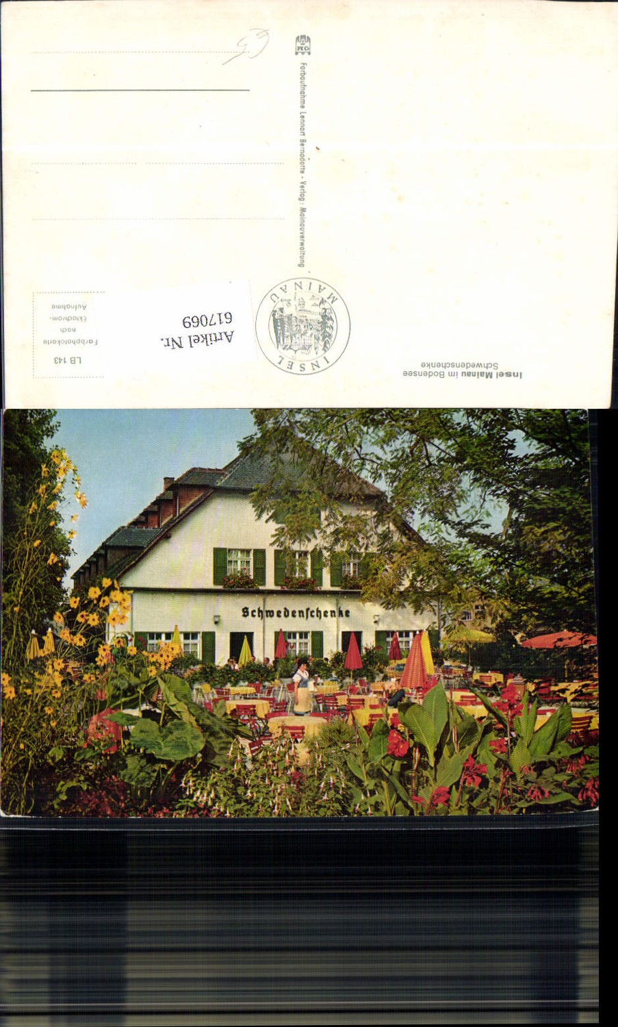 617069,Insel Mainau i. Bodensee Litzelstetten Konstanz Schwedenschenke Gastgarten Blumen