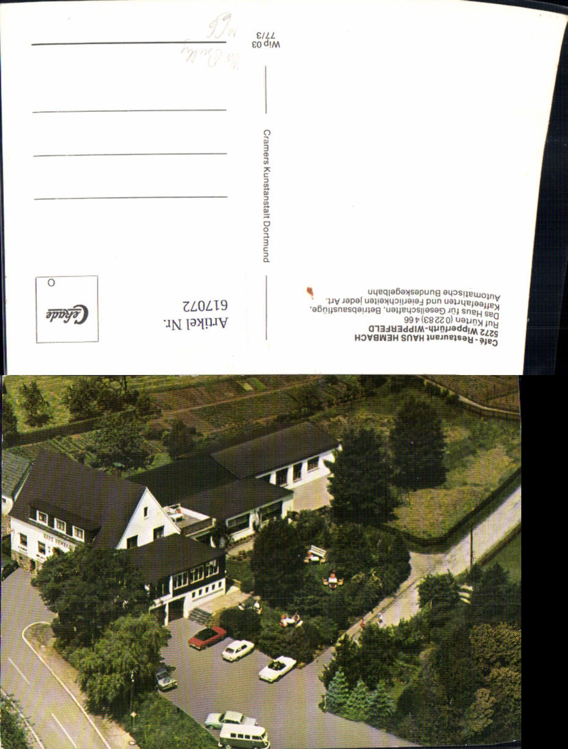 617072,Wipperfürth Wipperfeld Cafe Restaurant Haus Hembach VW Bully