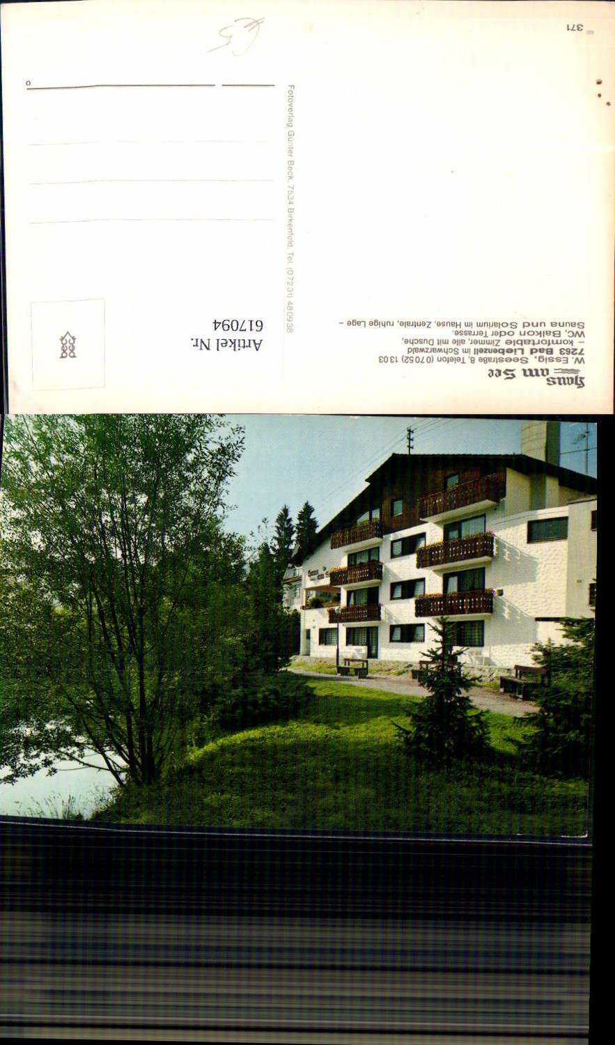 617094,Bad Liebenzell Schwarzwald Haus am See