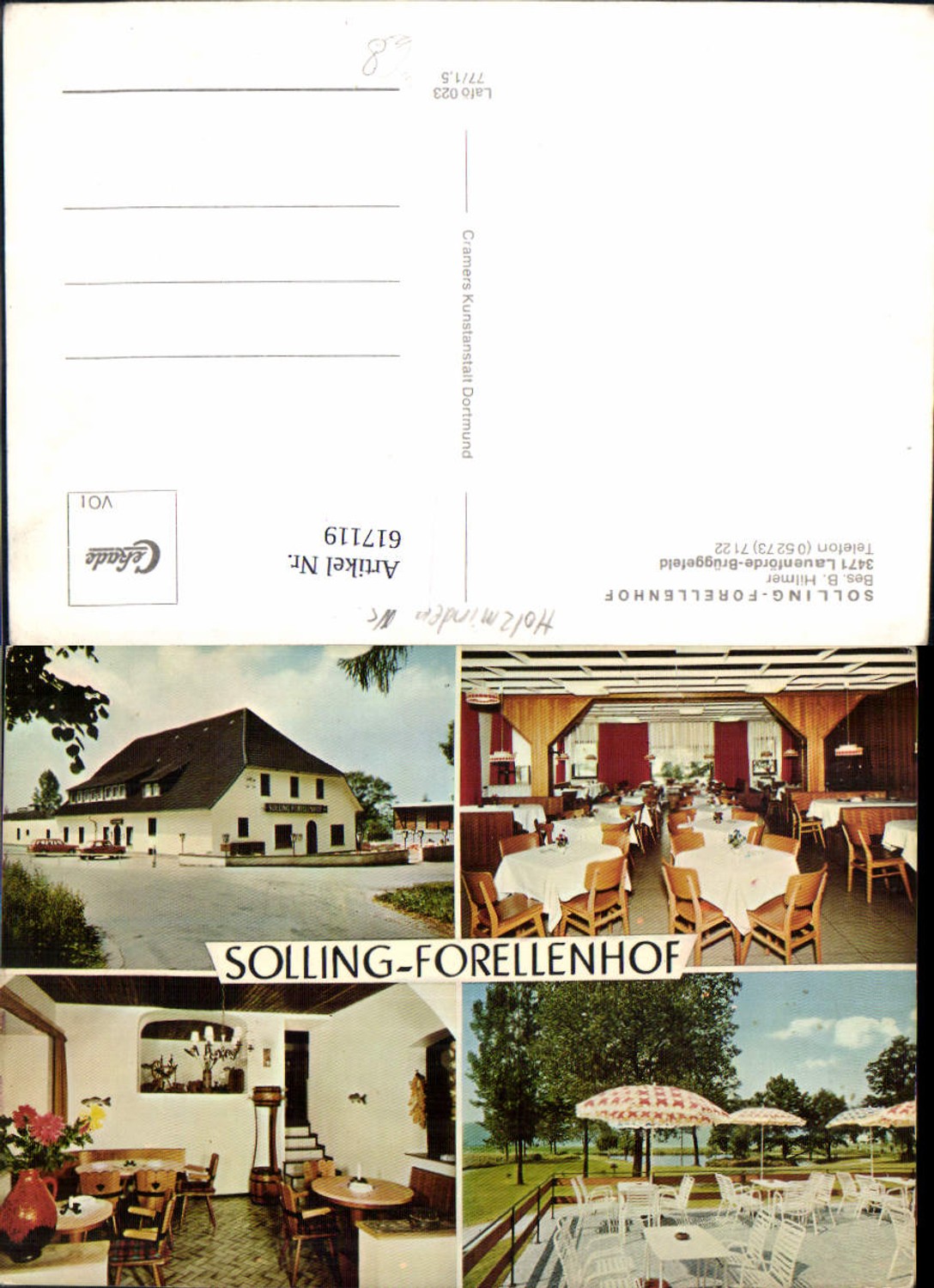 617119,Mehrbild Ak Lauenförde Brüggefeld Solling-Forellenhof