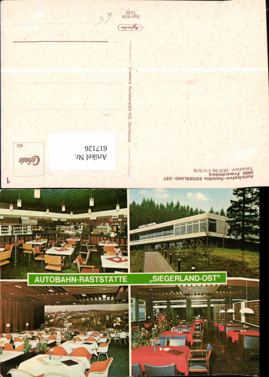 617126,Mehrbild Ak Freudenberg Raststätte Siegerland-Ost