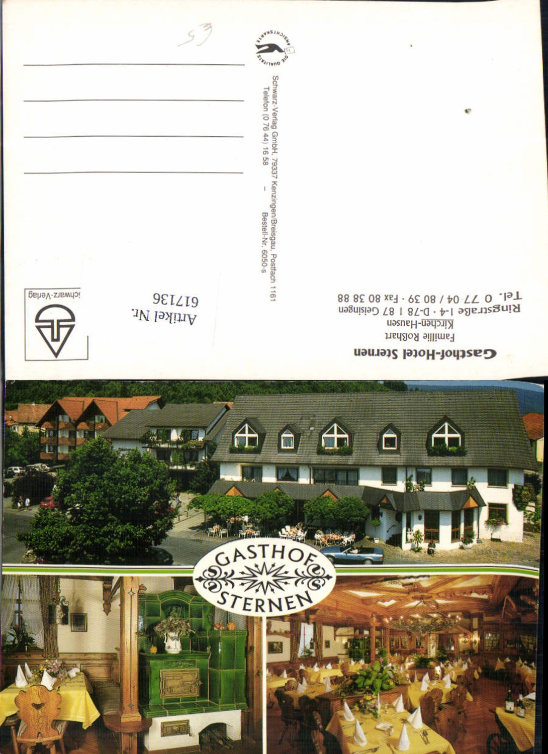 617136,Mehrbild Ak Geisingen Gasthof Hotel Sternen
