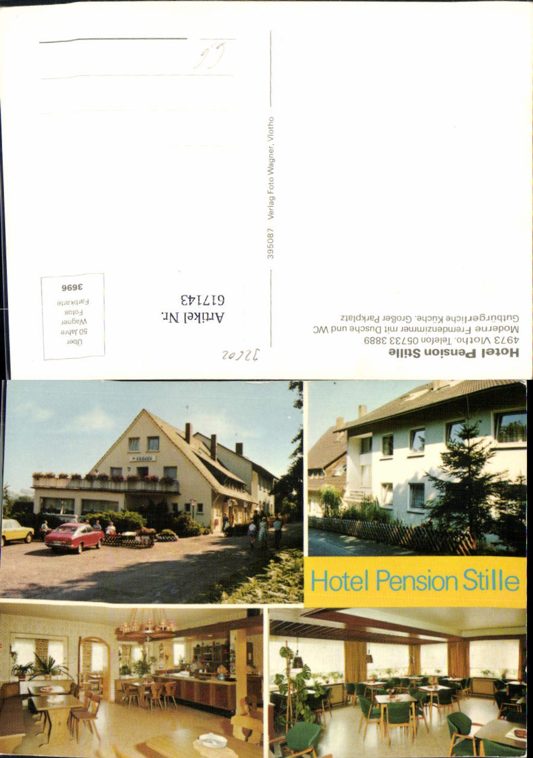 617143,Mehrbild Ak Vlotho Hotel Pension Stille