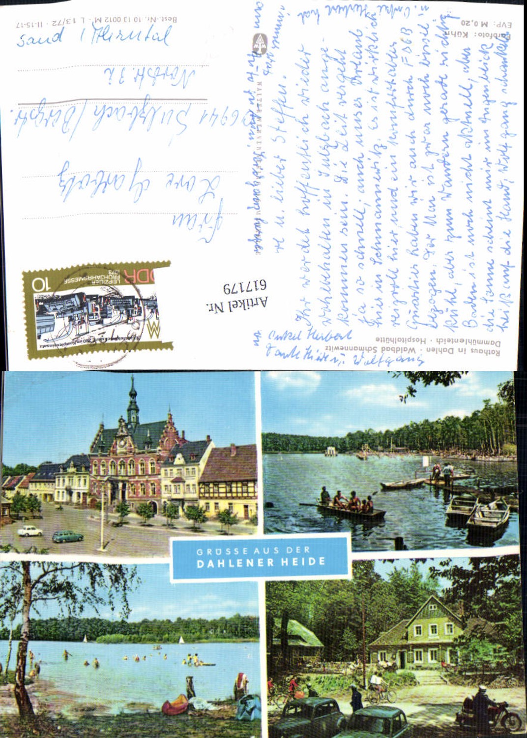 617179,Mehrbild Ak Dahlen Rathaus Waldbad Schmannewitz Dammühlenteich Hospitalhütte