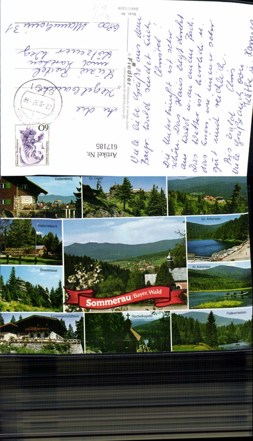 617185,Mehrbild Ak Lohberg Sommerau Bayer. Wald Kaitersberg Arber Rachelkapelle
