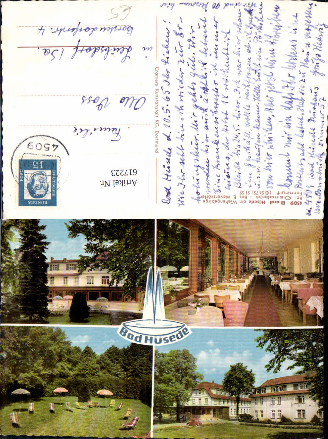 617223,Mehrbild Ak Bad Essen Bad Hüsede a. Wiehengebirge Kurhaus