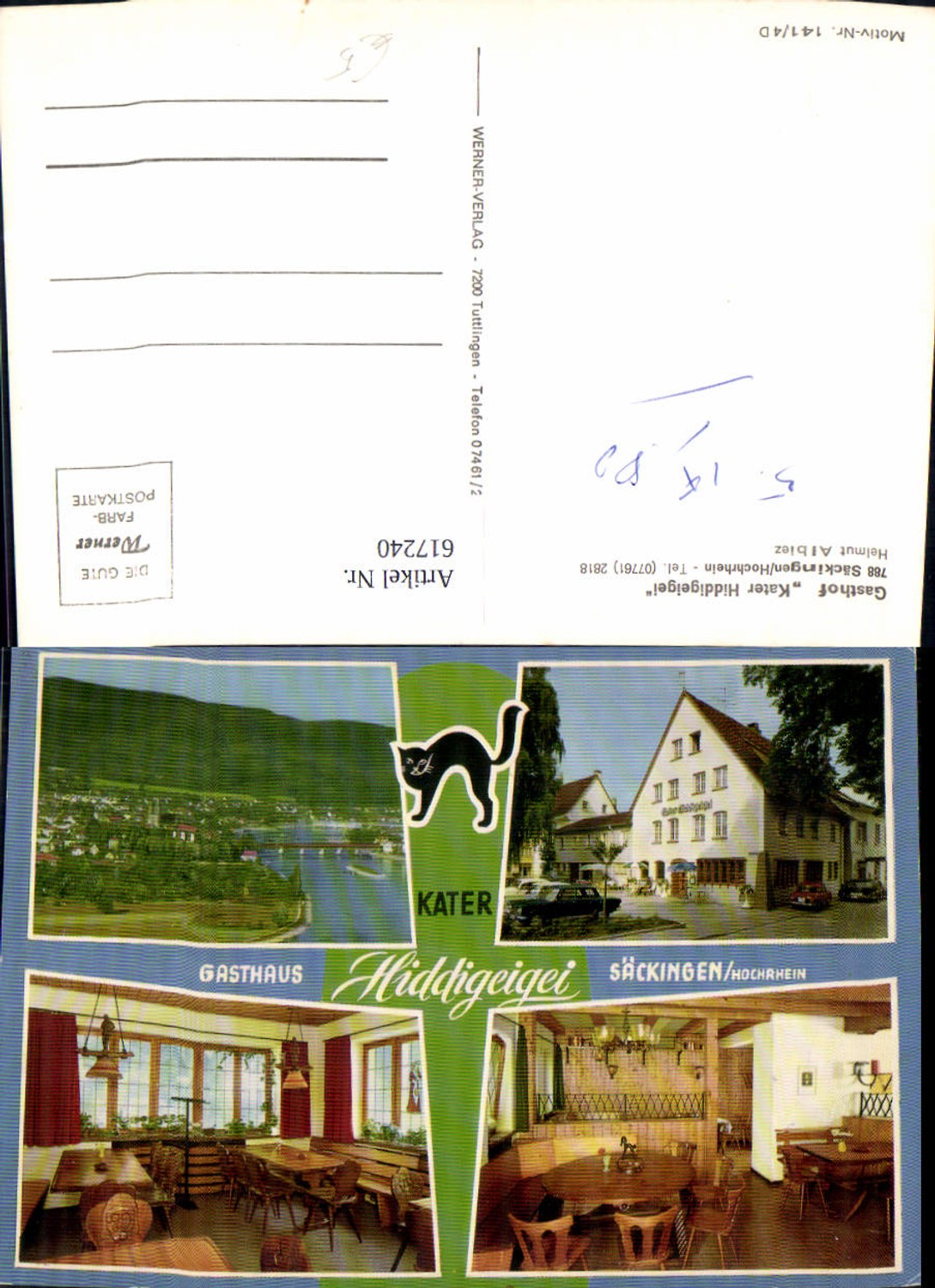 617240,Mehrbild Ak Bad Säckingen Hochrhein Gasthof Kater Hiddigeigei
