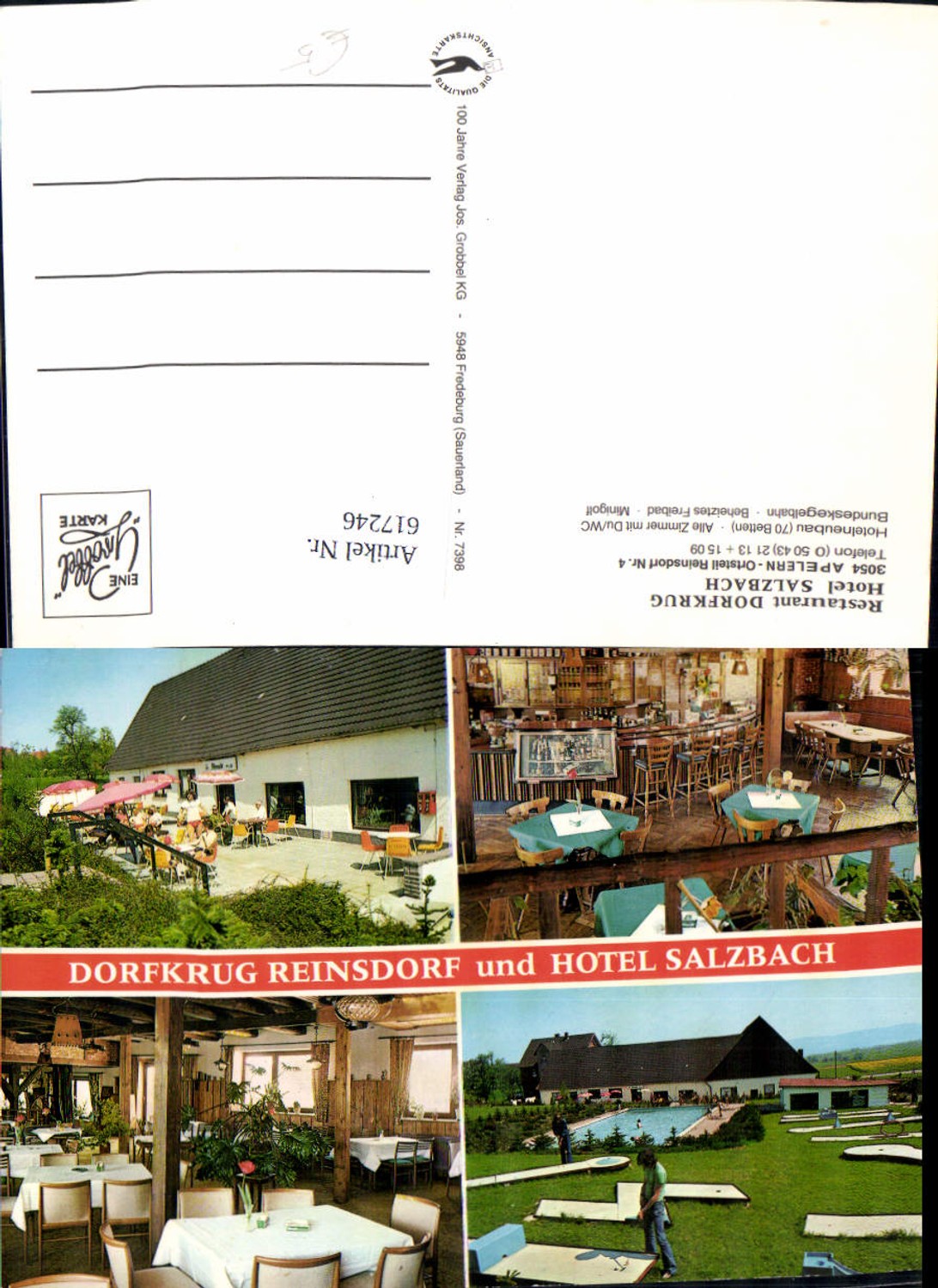 617246,Mehrbild Ak Apelern Reinsdorf Restaurant Dorfkrug