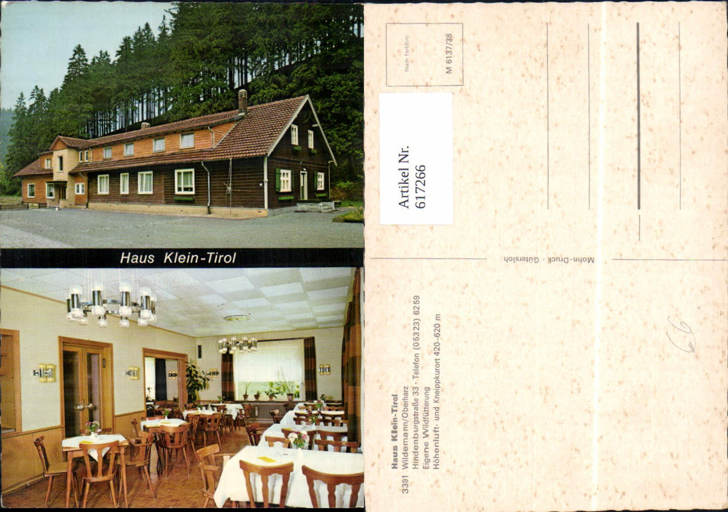 617266,Mehrbild Ak Wildemann Oberharz Haus Klein-Tirol