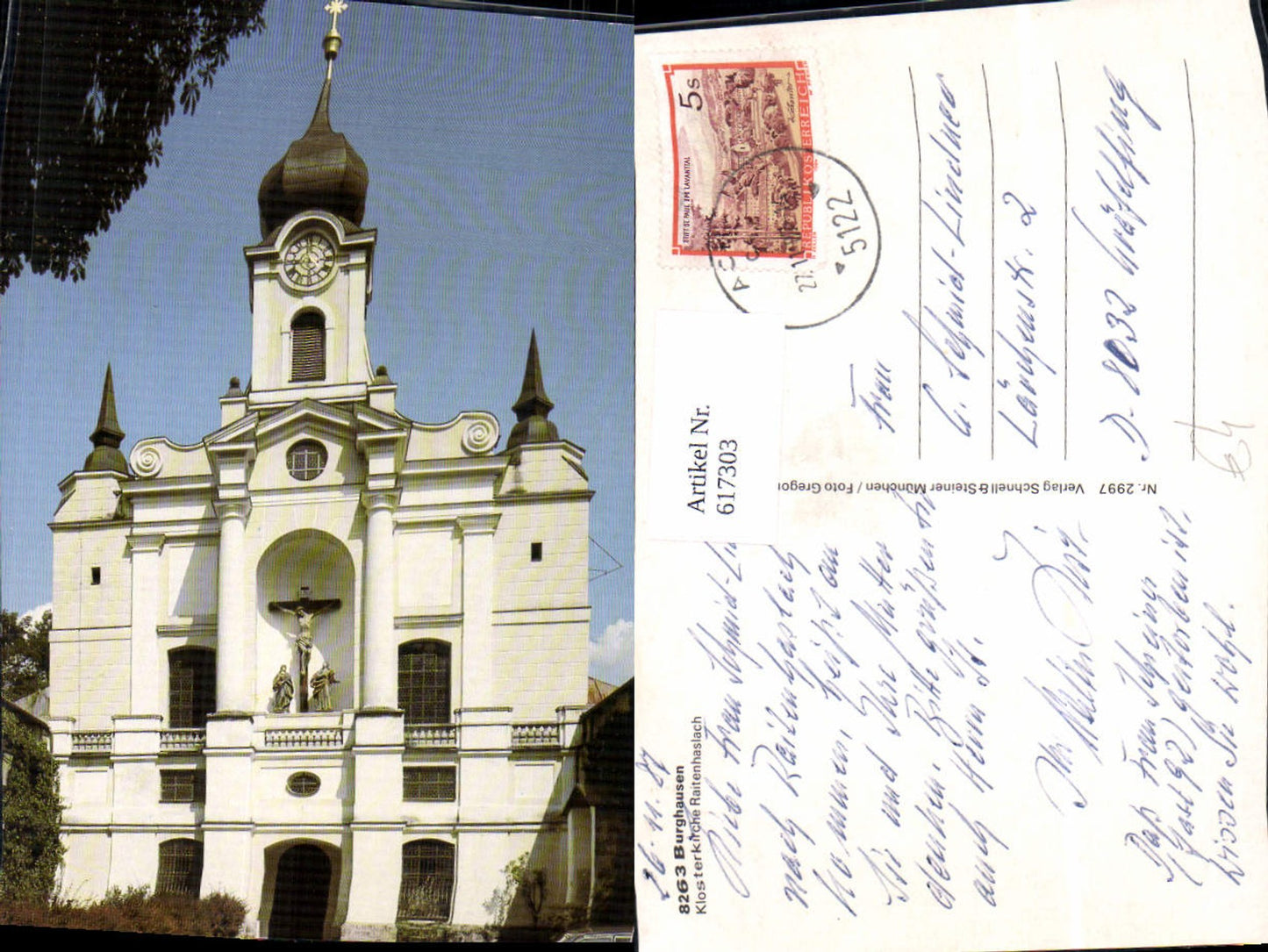 617303, Burghausen Monastery Church Raitenhaslach Church