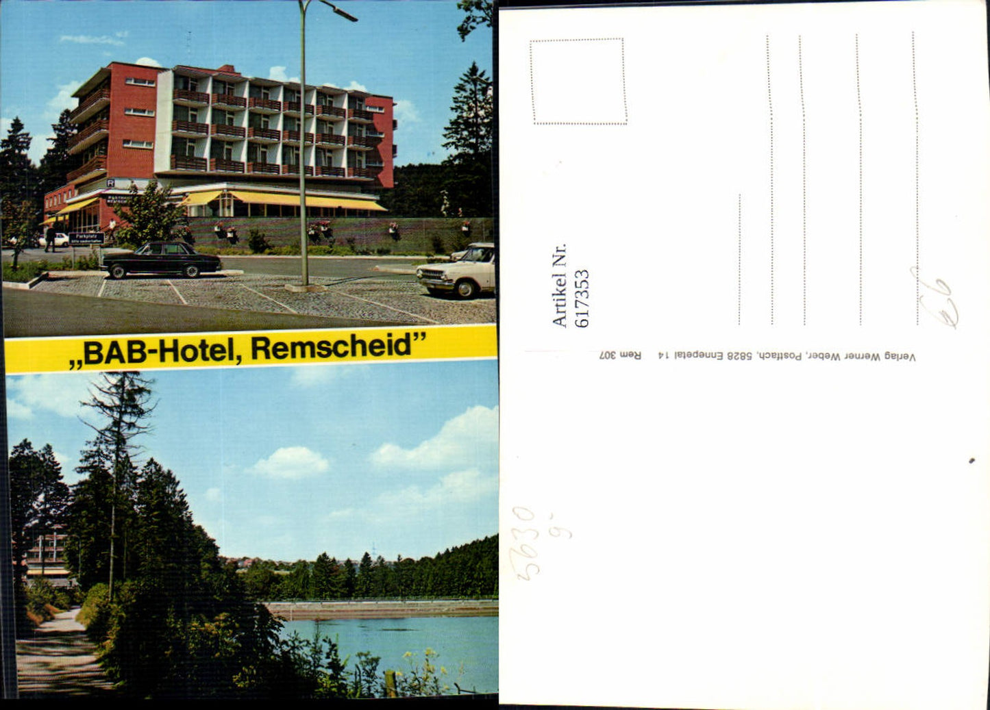 617353,Mehrbild Ak BAB-Hotel Remscheid