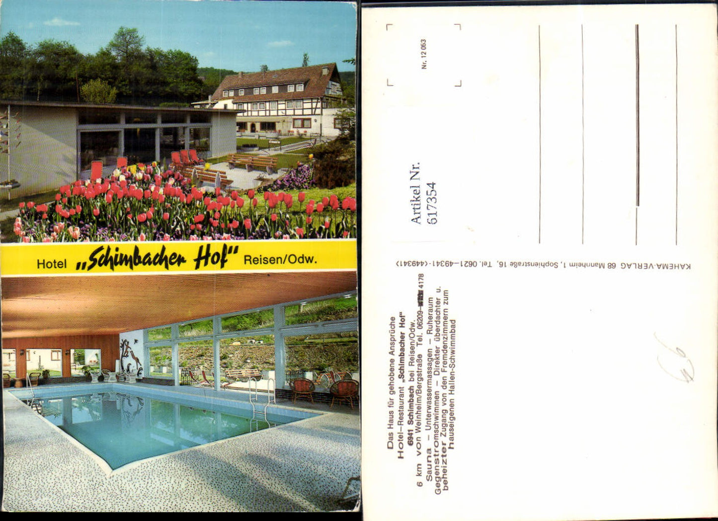 617354,Mehrbild Ak Birkenau Schimbach b. Reisen Odenwald Hotel Schimbacher Hof